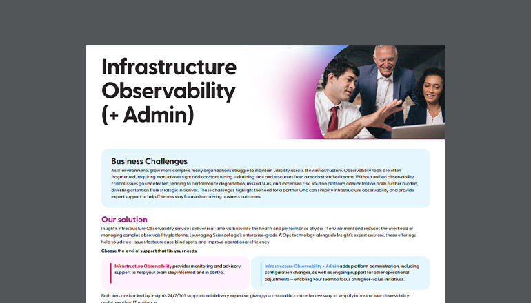 Infrastructure Observability (+ Admin) | IT Observability Thumbnail of asset available to download below