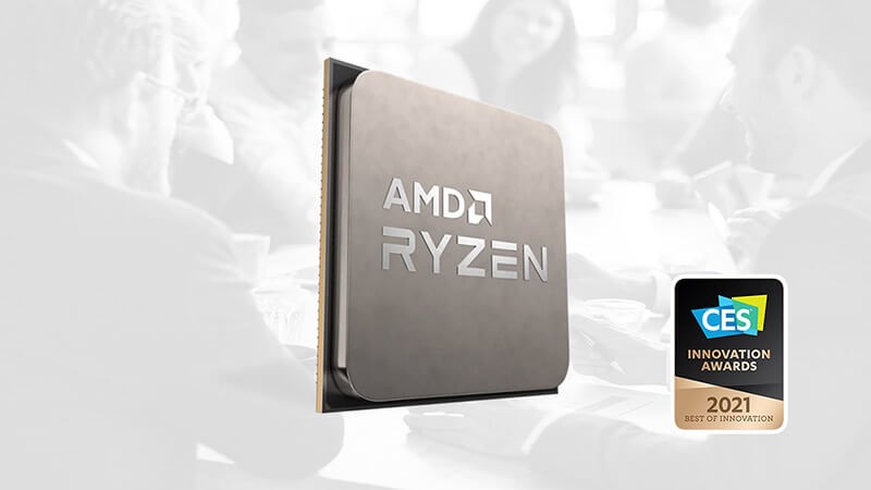 Product view of AMD Ryzen 5000 Series Desktop Processor