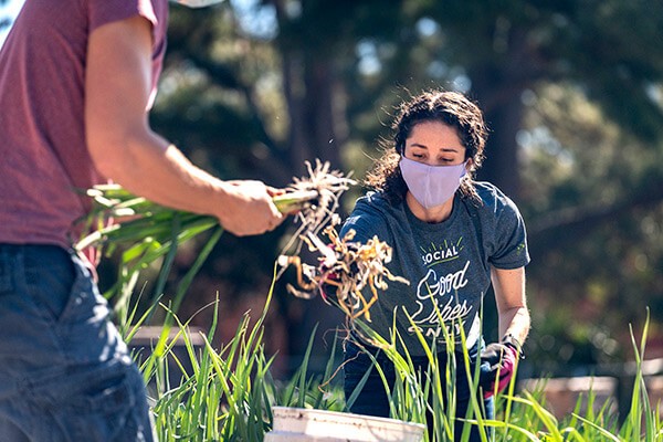 Blackbaud employee in the community