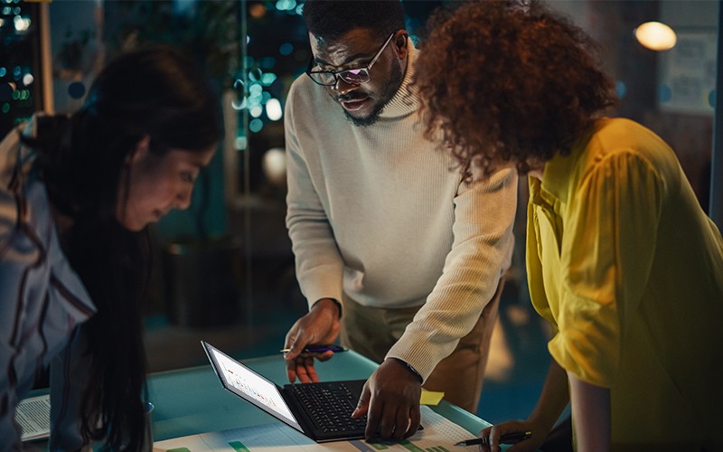 Group colleague meeting