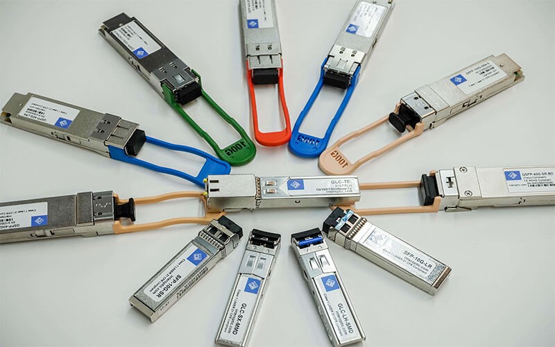 Two military Personnel walking on a server room