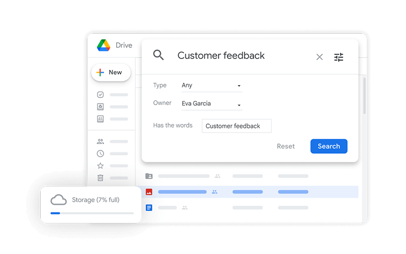 Enhanced customer service Google drive