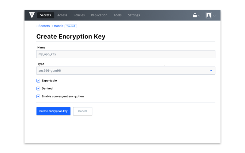 Hashicorp vault interface