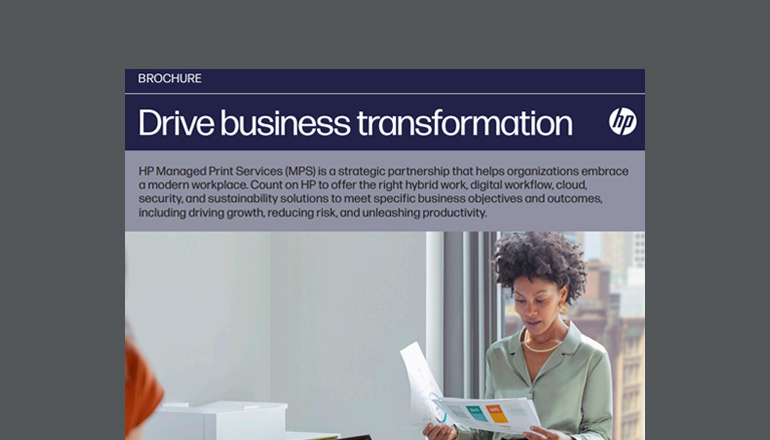 Drive business transformation brochure