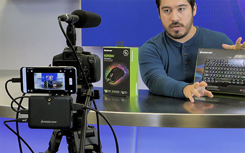 Streaming Man streaming using IOGear