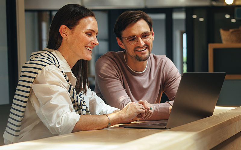 Professionals collaborating