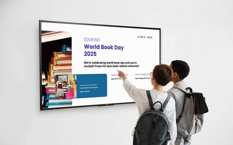 Students trying the ActivPanel D-Series