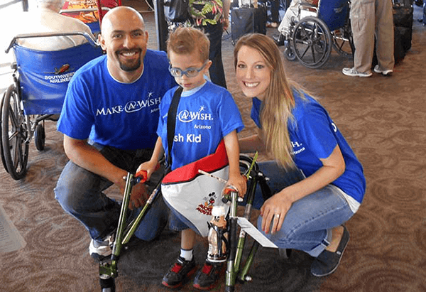 Family at make a wish event 